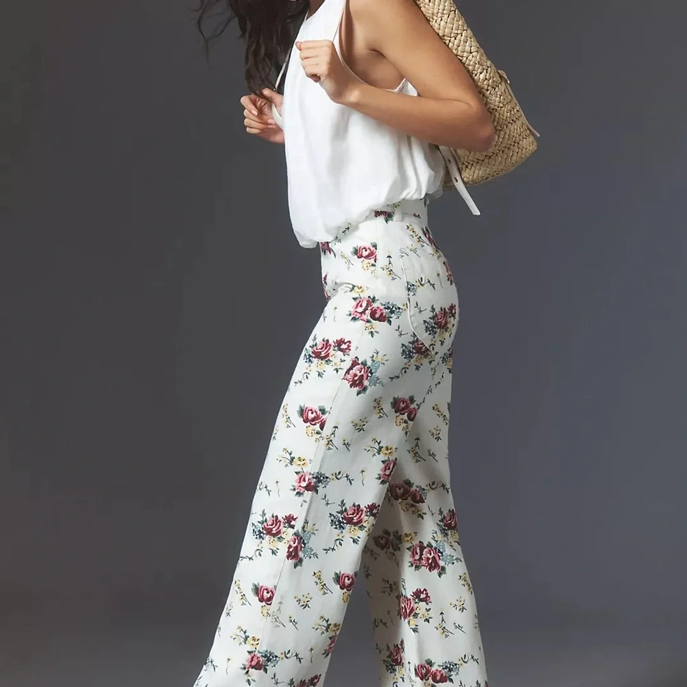 ROLLA’S High Rise Wide Leg Floral Print Jeans - Picture 4 of 16